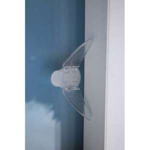 Clippasafe Tolóajtó-ablak Nyitásszabályozó, átlátszó műanyag biztonsági zár ablakokhoz és ajtókhoz, gyermekbiztonság, könnyű felszerelés, öntapadós - Clippasafe