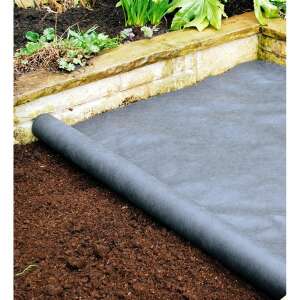 Crna tkanina protiv korova, 50 gr/m2, 3.2 x 5 m, Geotextil - Geotekstil