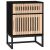 vidaXL 2 db fekete szerelt fa és vas éjjeliszekrény 40x30x55,5 cm 85440970