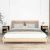 vidaXL 2 db fekete szerelt fa és vas éjjeliszekrény 40x30x55,5 cm 85440970