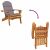Adirondack Kerti Szék - Akácfa - Párnával - 75x84x90cm 173482387
