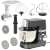 Adler AD 4221 kitchen robot accessories: meat grinder, dough hook, whisk, flat beater