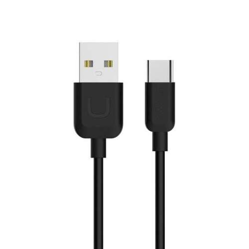 Cablu USAMS U-Turn USB-C, negru, 1 metru, 2A