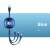 USAMS 3-in-1-Retraktionsdatenkabel, blau, Lightning, Micro-USB, USB-C
