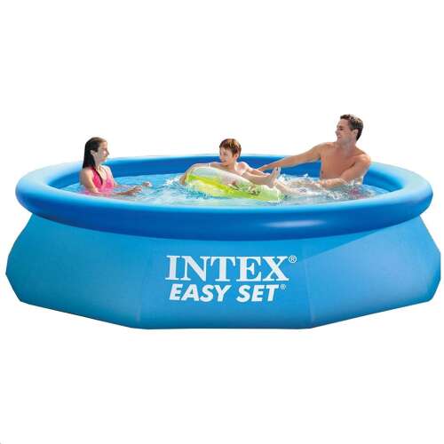 Intex Easy Set 305x76cm aufblasbarer Pool, Familie genießt den Pool