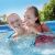 Mother and child in Intex Easy Set inflatable pool