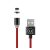 USAMS Kabel magnetyczny U-Sure lightning1m 2.1A pleciony czerwony/red SJ292USB02 (US-SJ292) 107592931