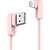 Cablu unghi USAMS U-flow Lightning 1,2 m 2A roz IPUSBCY03 (US-SJ165) 133768525