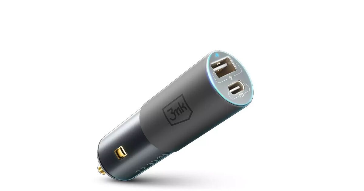 Incarcator Auto 3MK, HyperCharger, Quick Charge, 100W, 1 X USB - 1 X USB Type-C, Argintiu 113613019