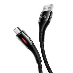 Cablu USAMS U-Tone Micro USB, negru, 1,2m, încărcare rapidă, oprire automată - USAMS Cabluri USB