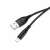USAMS U18 Lightning Kabel schwarz 1 Meter
