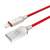 USAMS U-Sun Lightning-Kabel, rot, 1,9 m, IPYSUSB203 (US-SJ170), Nahaufnahme des Steckers