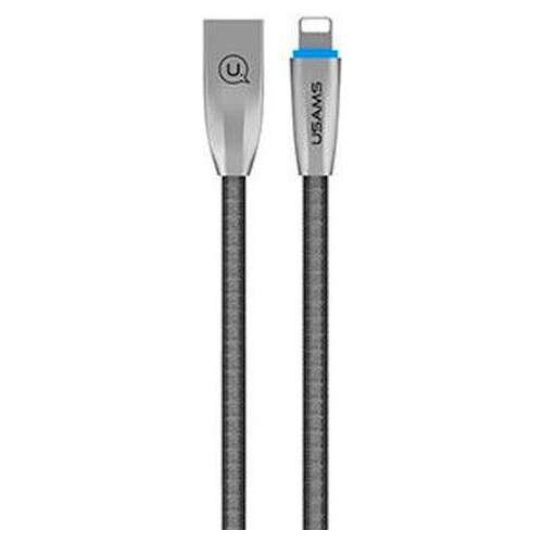 USAMS U-Light Series geflochtenes Lightning-Kabel, grau, 1,2 m