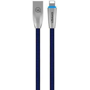 USAMS U-Light Series geflochtenes Lightning-Kabel, blau, 1,2 m lang - Lightning-Kabel