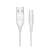 USAMS U18 fehér micro USB töltőkábel, 1 méter hosszú, 2A gyors töltés