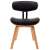 Modern Fa és Műbőr Étkezőszék - Fekete - 2 db 56253225