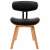 Modern Fa és Műbőr Étkezőszék - Fekete - 2 db 56253225
