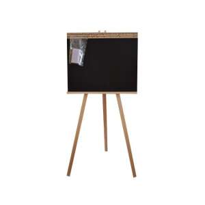 Şevalet din lemn cu o tablă neagră pentru copii pentru a scrie și a desena - Table de scris si desenat