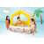 Intex kids pool with canopy, ocean theme, inflatable, 57470NP, kids playing in the pool
