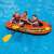 Intex Explorer Pro 200 inflatable boat in use, orange, 2 person