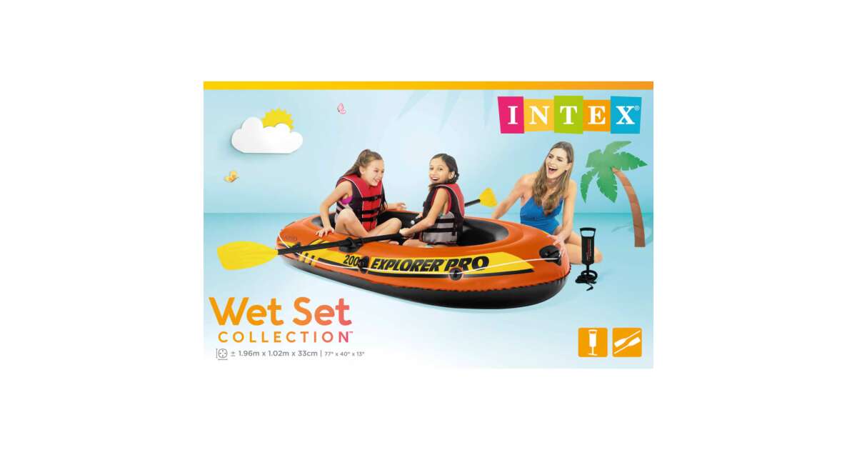 Raft Intex Explorer 200 Boat Explorer 200 Boat Set Intex Red And