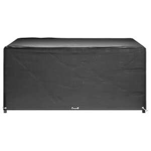 vidaXL 2 db négyzet alakú kerti bútorhuzat 16 fűzőlyukkal, 205x205x90cm, elülső nézet - Kerti bútor takaró