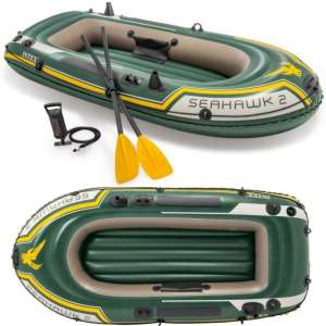 Intex Seahawk2 2 osobowa nadmuchiwana łódź gumowa 236x114x41cm (68347NP) #zielony 31334441