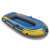 Intex Challenger 2 Schlauchboot, 2 Personen, gelb und blau, Seitenansicht