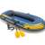 Intex Challenger 2-Personen-Schlauchboot, blau und gelb, mit Paddeln und Pumpe