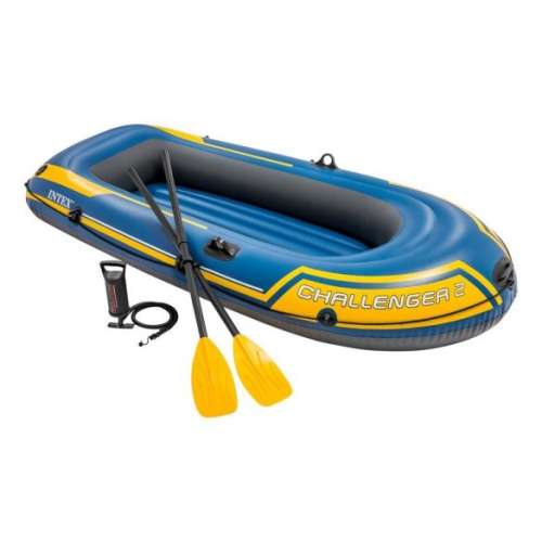 Intex Challenger 3 inflatable boat with oars and pump