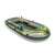 Intex Seahawk 3 person inflatable boat, green and yellow, with oars and pump