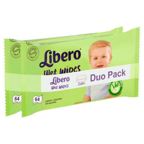 Libero Törlőkendő Duo Pack - 2x64 db 31334940