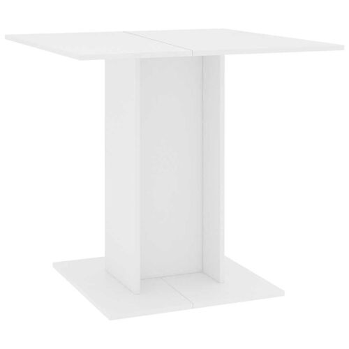 Minimalista Fehér Étkezőasztal - 80x80x75 cm