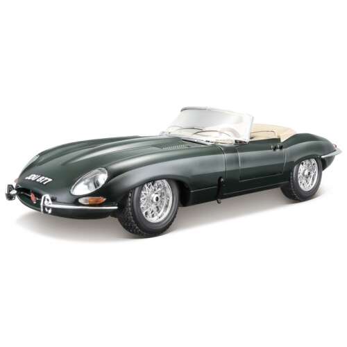 Bburago 1961 Jaguar E-Type Cabriolet 1:18 méretarányú modell autó, zöld - Bburago