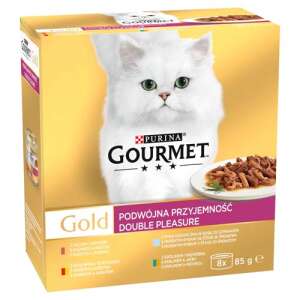 Purina Gourmet Gold Duo Macskaeledel - Marha & Csirke - 8 x 85g 56341044 - Purina