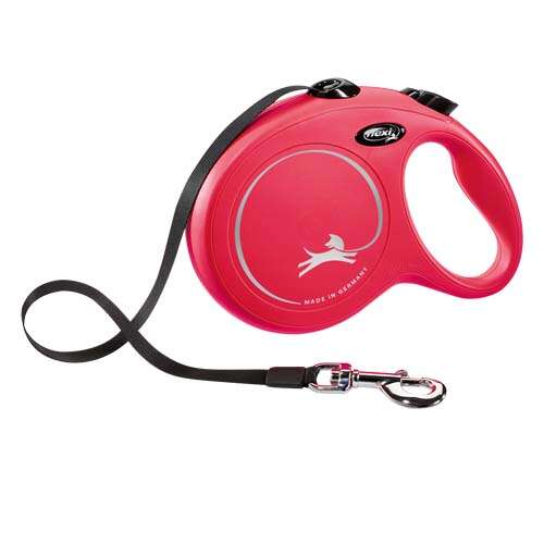 Flexi New Classic smycz teleskopowy dla psa, czerwony, 8m, do 50kg