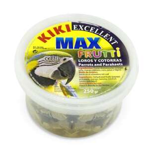 KIKI MAX FRUTTI 250g szárított gyümölcs nagy és hullámos papagájoknak 56341568 - Táplálékkiegészítő madaraknak