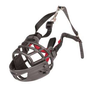 DUVO+ fekete kutya szájkosár XS méret, állítható, kényelmes, biztonságos, kis fajtákhoz - Szájkosár