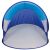 Springos blue pop up beach tent front view