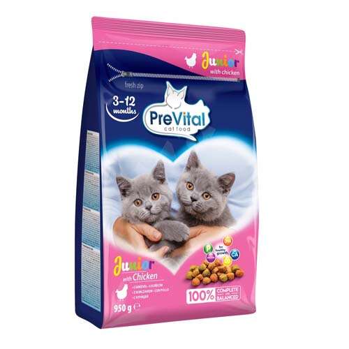 PreVital Junior Cicaeledel - Csirkés - 950g