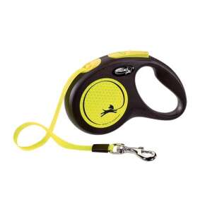 Flexi New Neon automatická vodítko pre psov, žltá, 5 metrov, veľkosť S - Chov zvierat