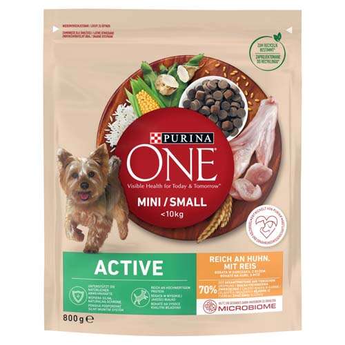 Purina ONE Mini Aktív - Csirke - Száraz Kutyaeledel - 800g 56343374