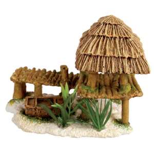 ZOLUX Bambusz Házikó Dekoracja Akwarium - 11x7,5x9,5cm 56343526 - Dekoracja akwarium