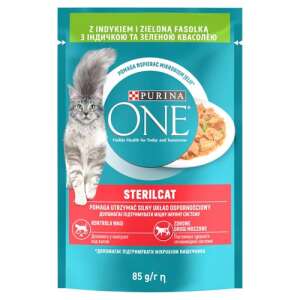 Purina ONE Sterilcat Mini Filé Pulyka-Zöldbab - 85g 56343529 - Purina