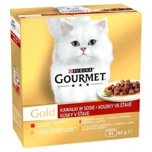 Purina Gourmet Gold Macskaeledel - Többféle íz - 8 x 85g 56344569 - Purina