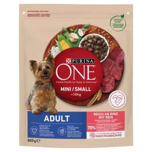 Purina ONE Mini Adult Marhahúsos Száraz Kutyaeledel - 800g 56344654 - Purina
