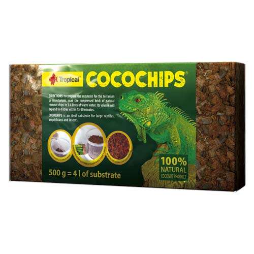 TROPICAL Cocochips/Coconut Husk Briquette 500g Természetes kókusz...