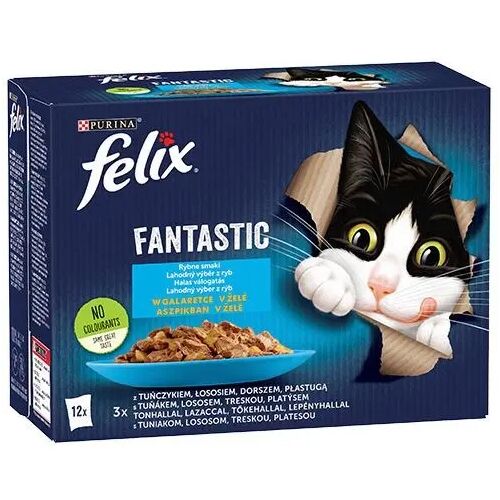 Felix Fantastic Rybí výber v želé Multipack 12x85g