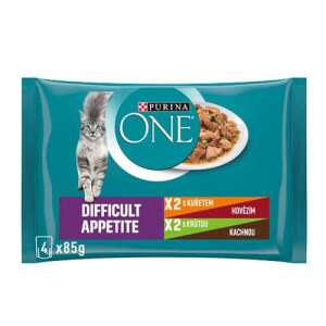 Purina ONE Difficult Appetite Macskatáp - Mini Filé - 4 x 85g