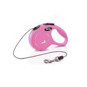 Flexi New Classic XS automatická vodítko pre psov, ružová, 3 metre, do 8 kg - Chov mačiek